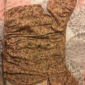 Cropped off the shoulder shirt